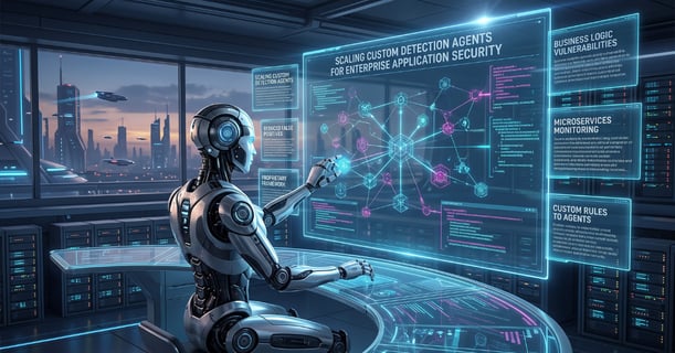 Scaling Custom Detection Agents for Enterprise Application Security
