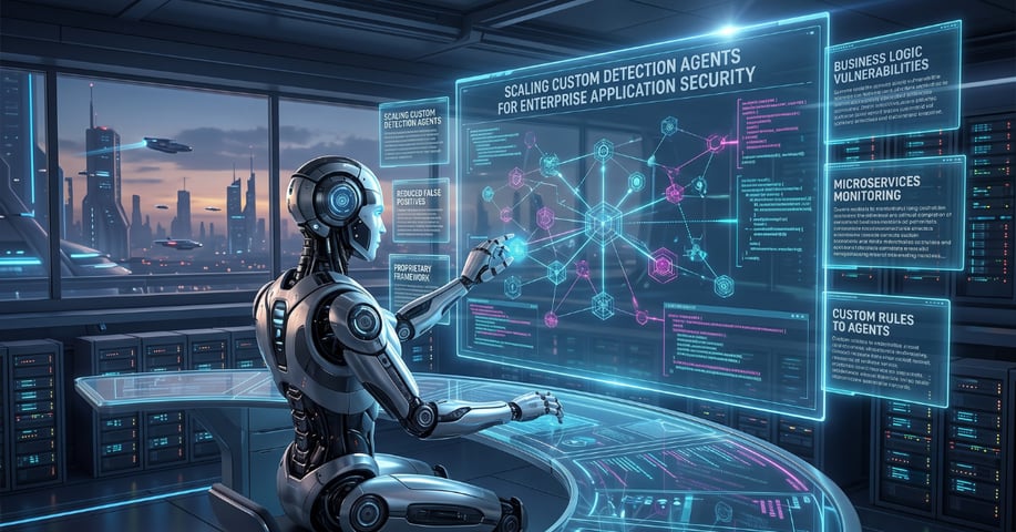 Scaling Custom Detection Agents for Enterprise Application Security